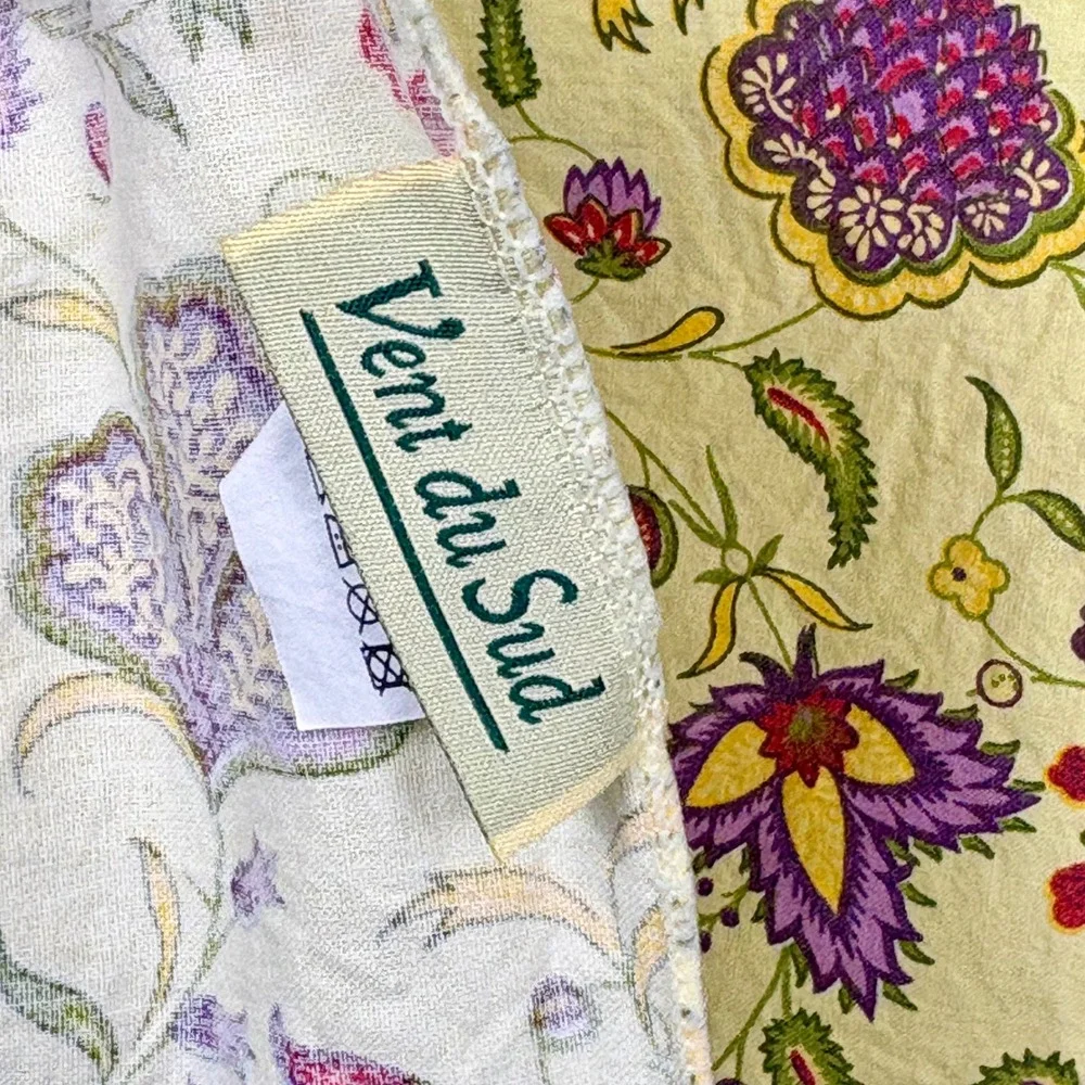 Vent du Sud French Provencal Tablecloth 54x78 Rectangle Yellow Mediterranean